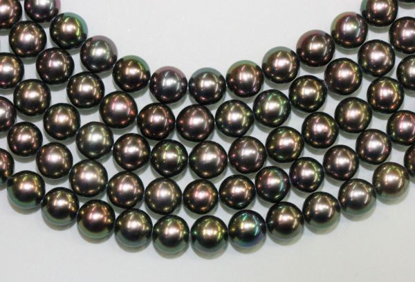 5.5-6mm Round Peacock Pearls