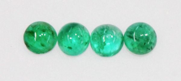 3.25mm Emerald Cabochons