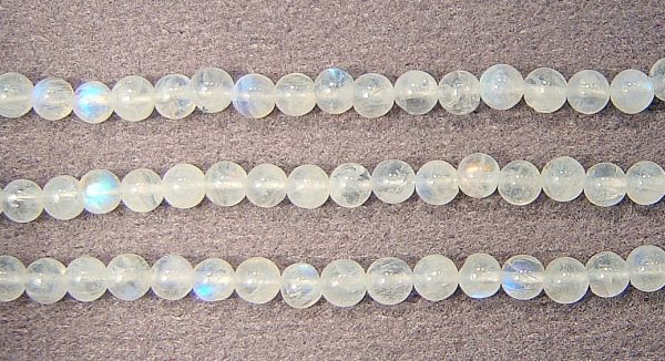 Peristerite Smooth Round Bead Strands