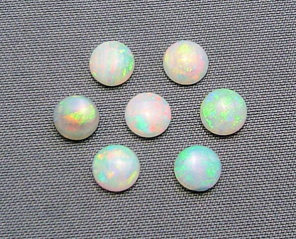 Opal 4.75mm Round Cabochons @ $40.00/ct.