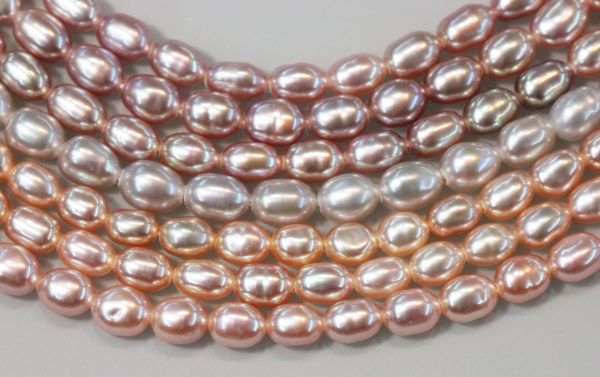 3.5-4mm Oval Natural Color Pearls 