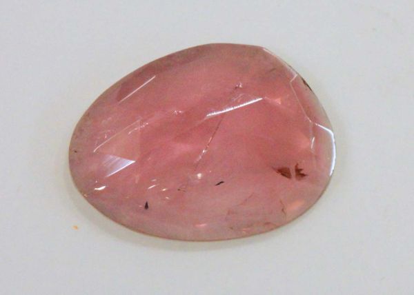 Pink Tourmaline Rose-Cut Slice, 10.17 cts. - 15x20mm