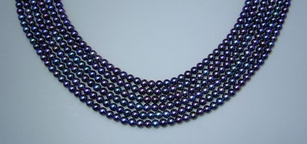 Peacock 3-3.5mm Near Round Pearls