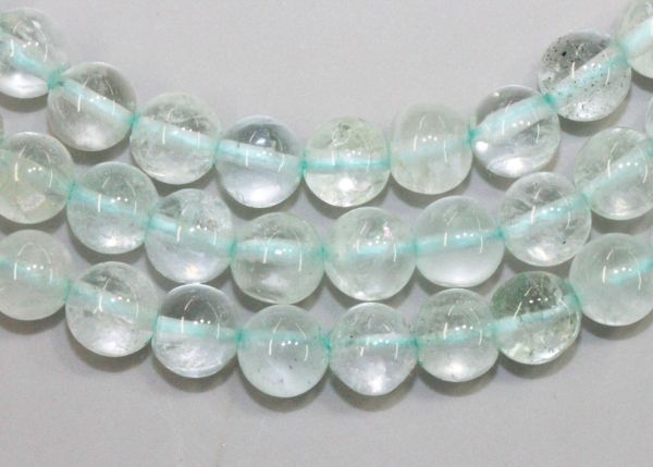 Aquamarine Smooth Round Bead Strands