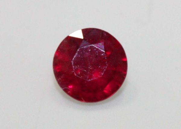 Ruby Faceted Round, 0.78 ct. - 5.1mm