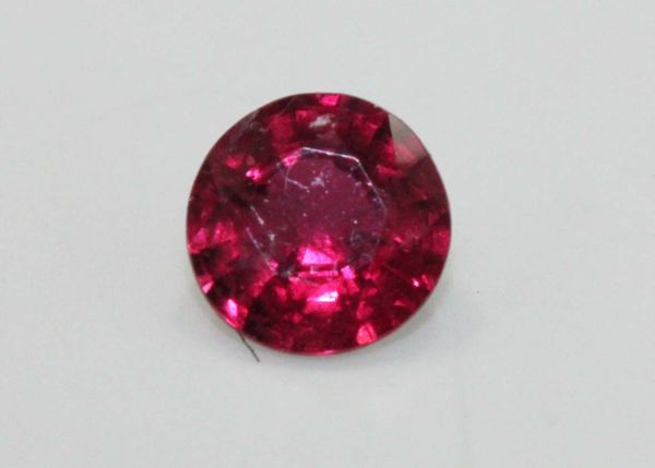 Ruby Faceted Round, 0.75 ct. - 5.65mm