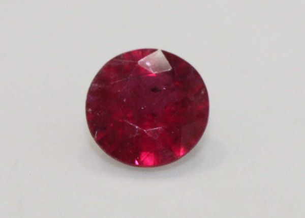 Ruby Faceted Round, 0.76 ct. - 5.5mm