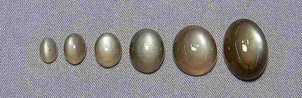 Black Moonstone Oval Cabochons