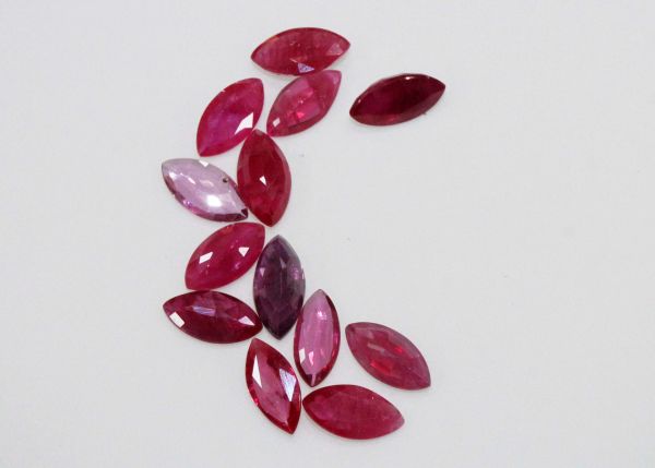 Ruby Faceted Marquise @ $110.00/ct. - 3.5x7mm