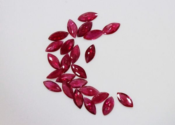 Ruby Faceted Marquise @ $350.00/ct. - 3.5x7mm