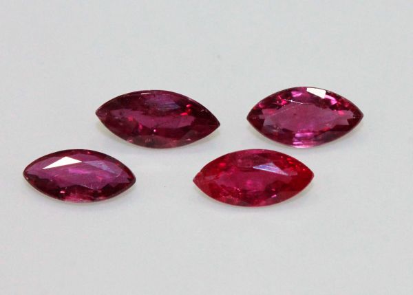 3.5x7mm Marquise Ruby @ $600.00/ct.