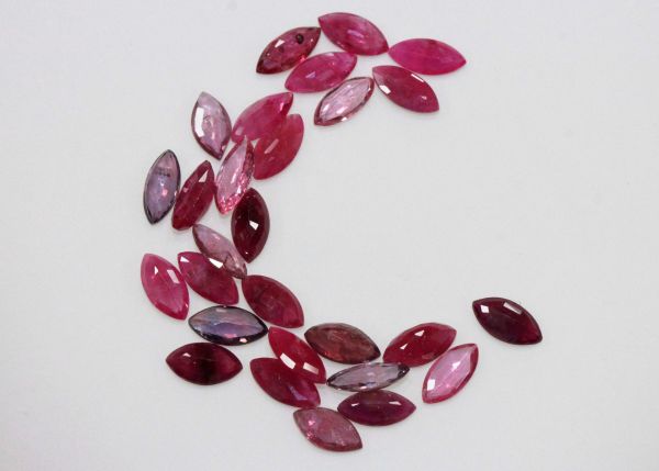 3.5x7mm Marquise Ruby @ $70.00/ct.