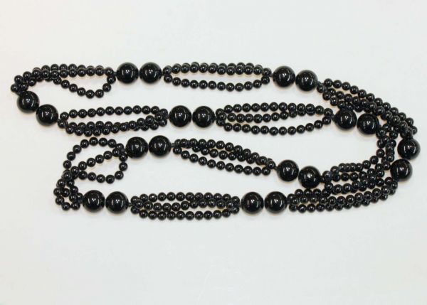 Black Onyx Three Row Necklace