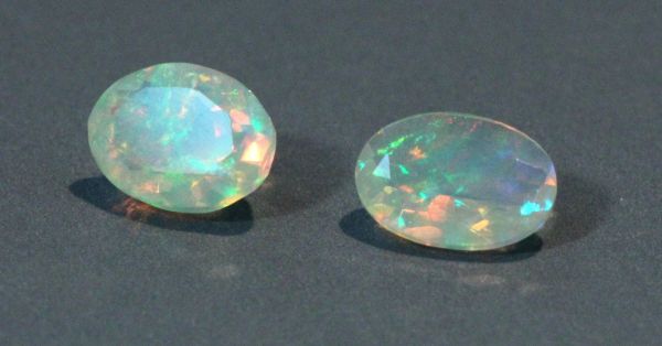 Ethiopian Opals Faceted Oval - 6x8mm