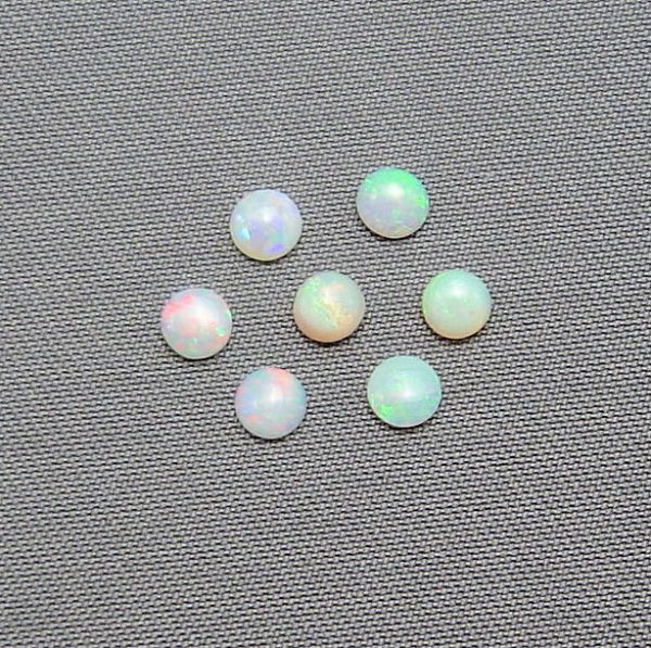 3.25mm Opal Round Cabochons @ $20.00/ct.