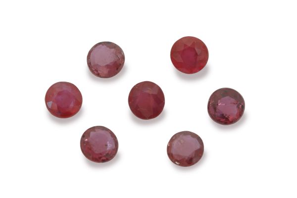 3mm faceted round ruby