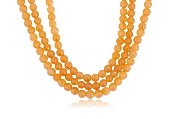 3mm peach aventurine bead strands