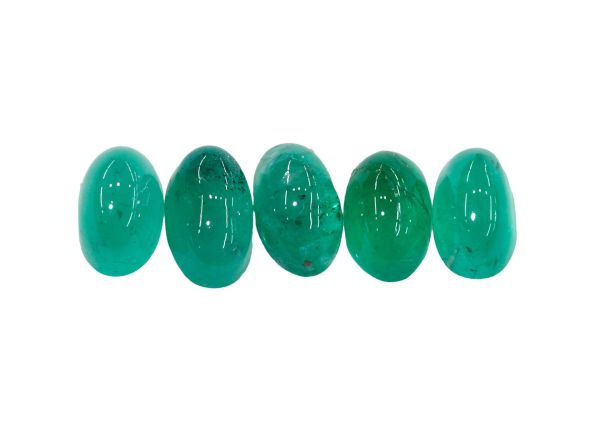 Emerald Oval Cabochons, 3x5mm  - Select Grade