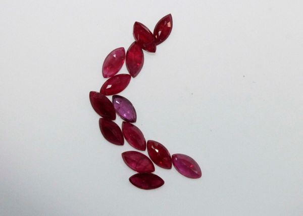 Ruby Faceted Marquise @ $150.00/ct. - 3x6mm