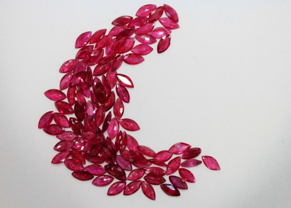 Ruby Faceted Marquise @ $200.00/ct. - 3x6mm