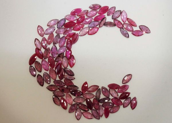 3x6mm Marquise Ruby @ $50.00/ct.