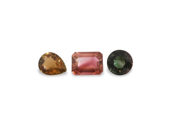 Wholesale 4.22 ct Faceted Tourmaline Lot of 3