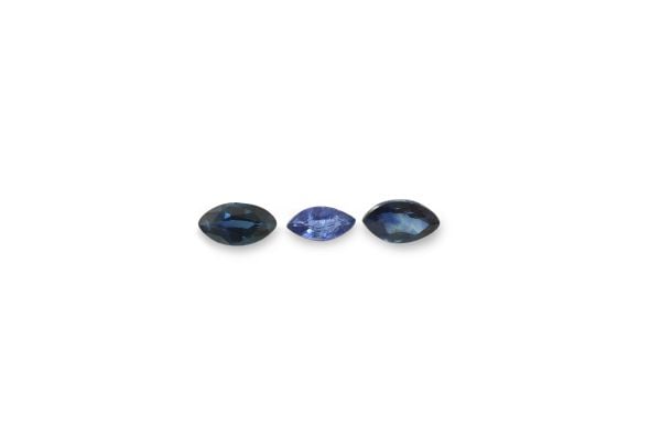 ± 4.5 mm Long Blue Sapphire Marquise @ $18.00 / ct