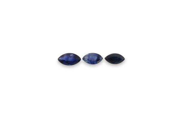 ± 4.5 mm Long Blue Sapphire Marquise @ $18.00 / ct