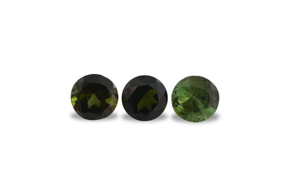 Wholesale 4 mm Green Tourmaline Faceted Rounds @ $3.00
