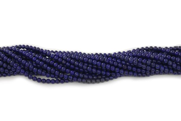 Natural Lapis Round Bead Strands - 4 mm Best Quality