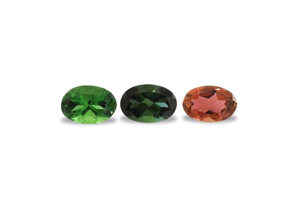 Wholesale 4 x 6 mm Tourmaline Pink & Green Ovals @ $30.00