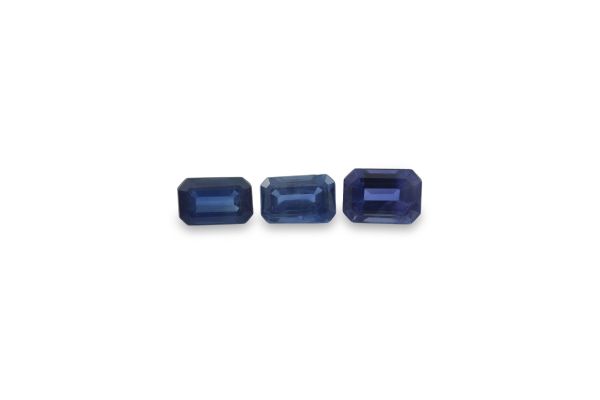 Wholesale Natural Sapphire Faceted Octagons 4 x 6 mm