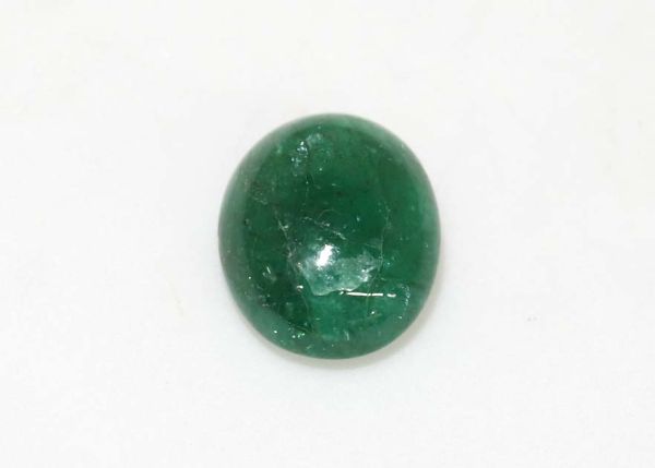 Emerald Oval Cabochon 5x6mm .60 cts. - Select Grade