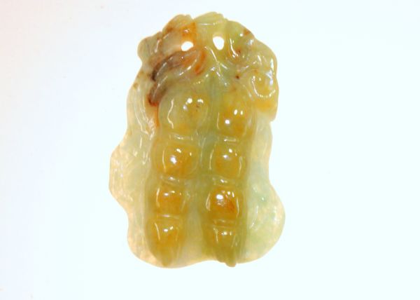 Jadeite - Bi-color Pea Pods on Lotus Leaf
