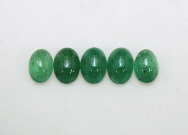 Emerald Oval Cabochons 3.5x5.5mm - Select Grade