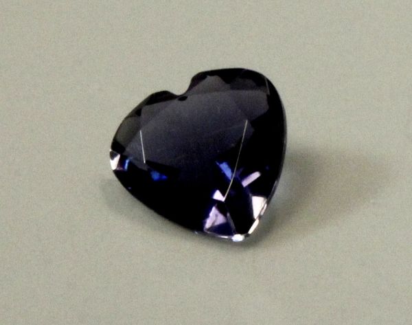 Iolite Faceted Hearts