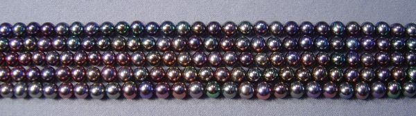 5-5.5mm Peacock Rounded Potato Pearls 