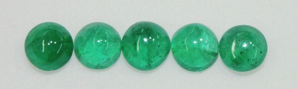4.25mm Emerald Cabochons - Select Grade