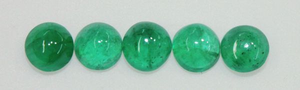 4.25mm Emerald Cabochons - Select Grade