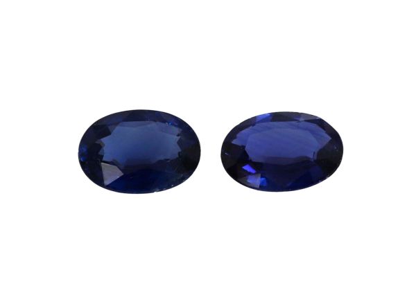 Sapphire Faceted Oval Pair, 1.53 cts - 5x7mm