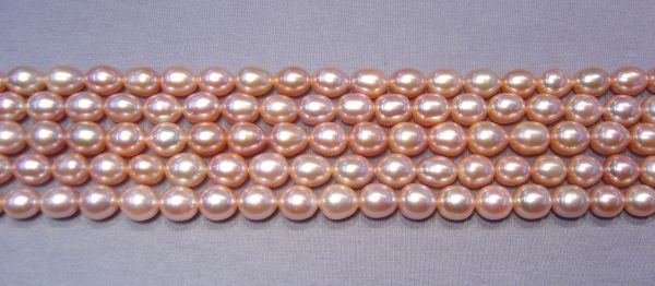 Natural Color 8.5-9.5mm Oval Pearls