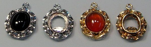 Ribbon Edge Pendants with Bezel