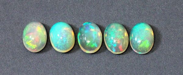 Ethiopian Opal Oval Cabochons, 6x8mm - Select Grade