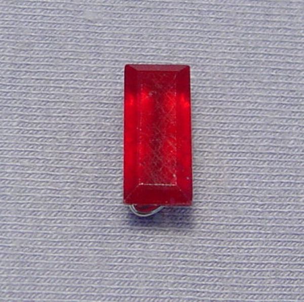 Ruby Fissure Filled Faceted Cushion Cut 6.1x13.3mm - 5.93 cts.