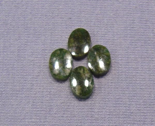 6x8mm Wyoming Jade Oval SBBT Cabochons