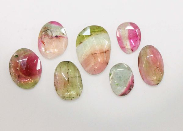 Tourmaline Rose-cuts Lot of 7 - 15.35 cts.