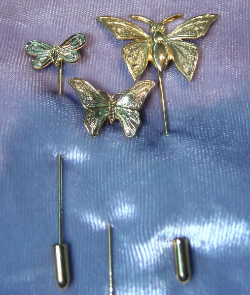 Findings: Gold-plated Stick Pins, Lot of 18