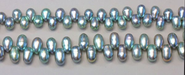 Mint Green 3.5-4mm Head Drilled Pearls