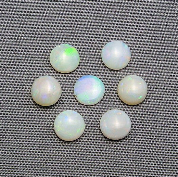 Opal Round Cabochons, @$15.00/ct. - 5Â¼mm