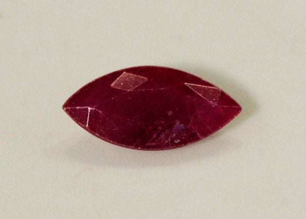 Ruby Faceted Marquise, 0.73 ct. - 4.5x9mm